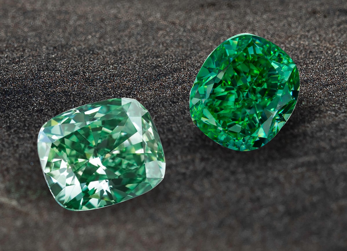 fancy green color diamond goldiama diamond dubai
